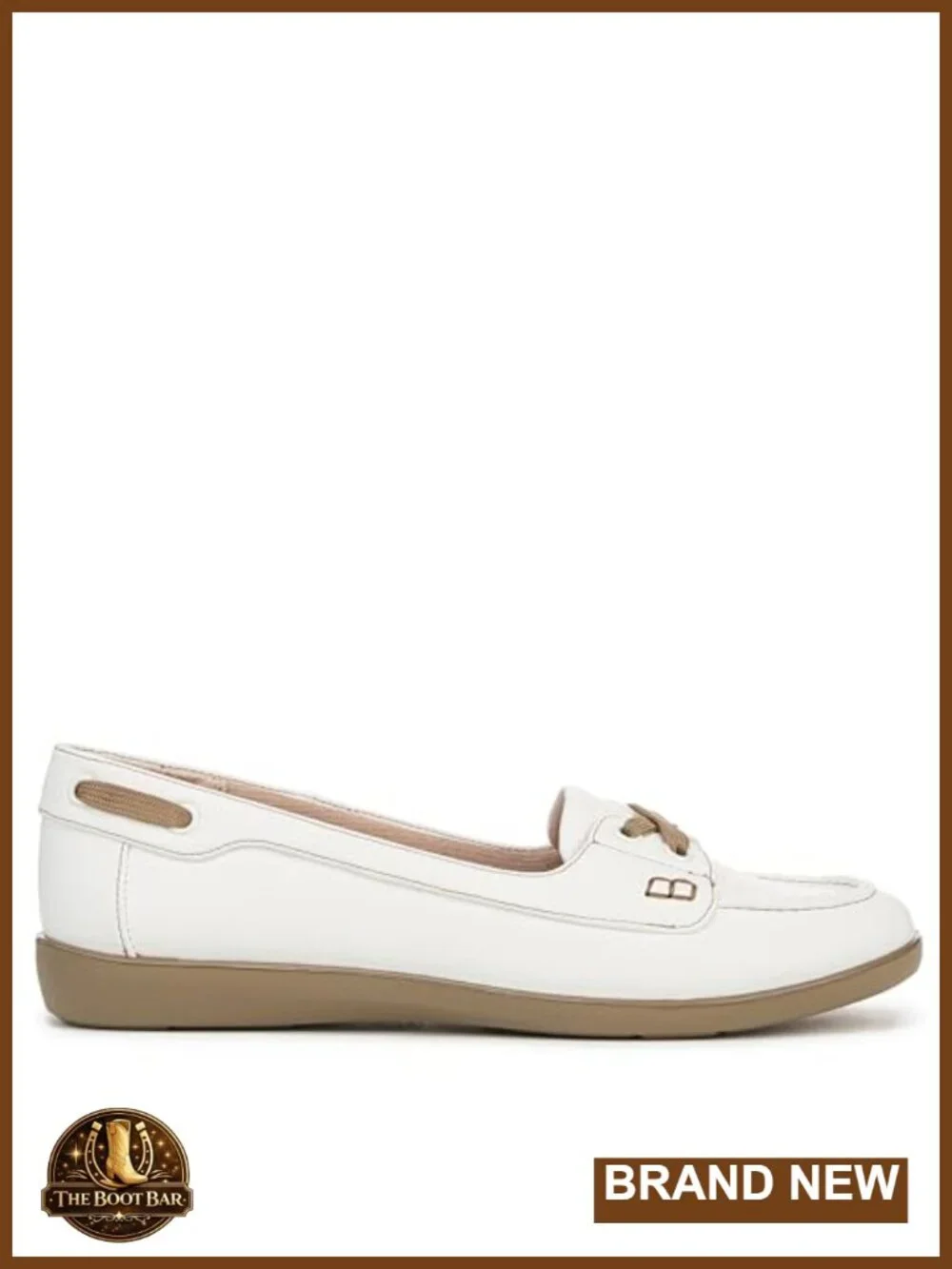 LifeStride Nautical Women's Slip-On Boat Shoe with Arch Support Cushioned